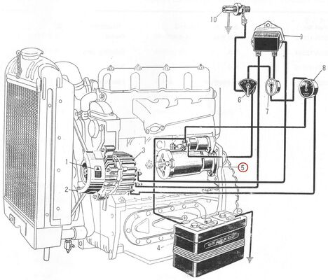 495AG 디젤 엔진 예비 부품 - 시작 모터 - QD1328C