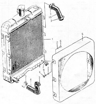 495AG Diesel Engine Spare Part - Radiator - 495AG-19100