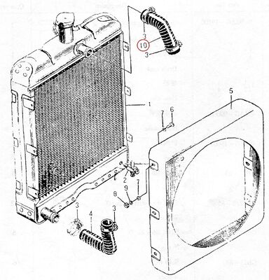 495AG 디젤 엔진 예비 부품 - 호스 아울렛 495AG-00001 중국산